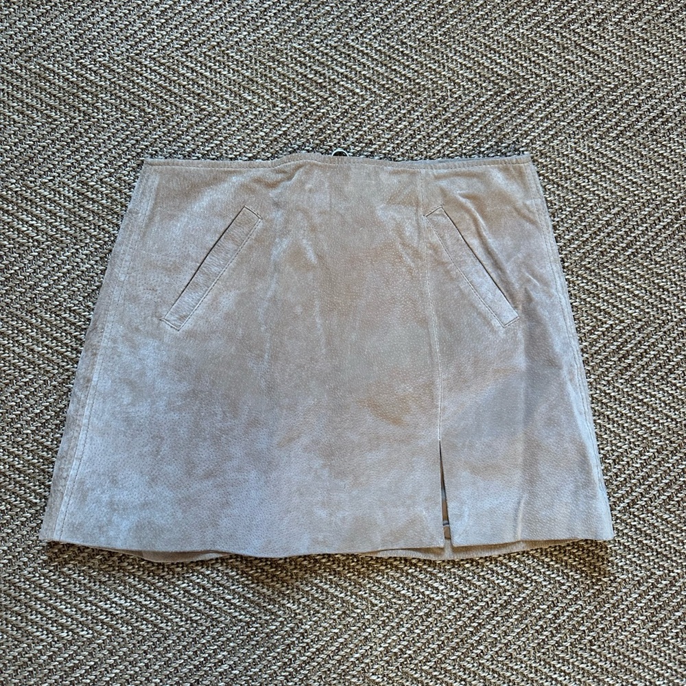 BlankNYC suede skirt